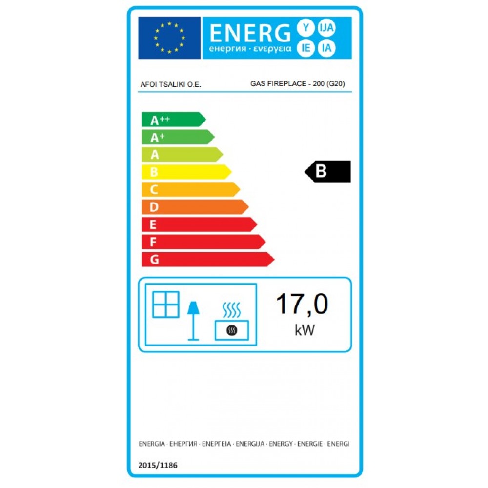 Kaasutakka Balkan Energy GAS CORNER 200, 17kW | Kaasutakat | Takat |
