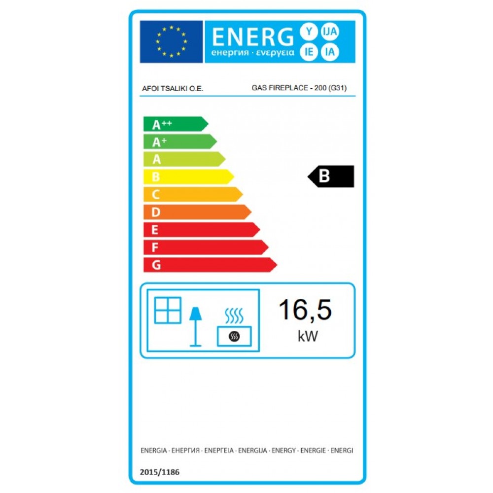 Kaasutakka Balkan Energy GAS CORNER 200, 17kW | Kaasutakat | Takat |