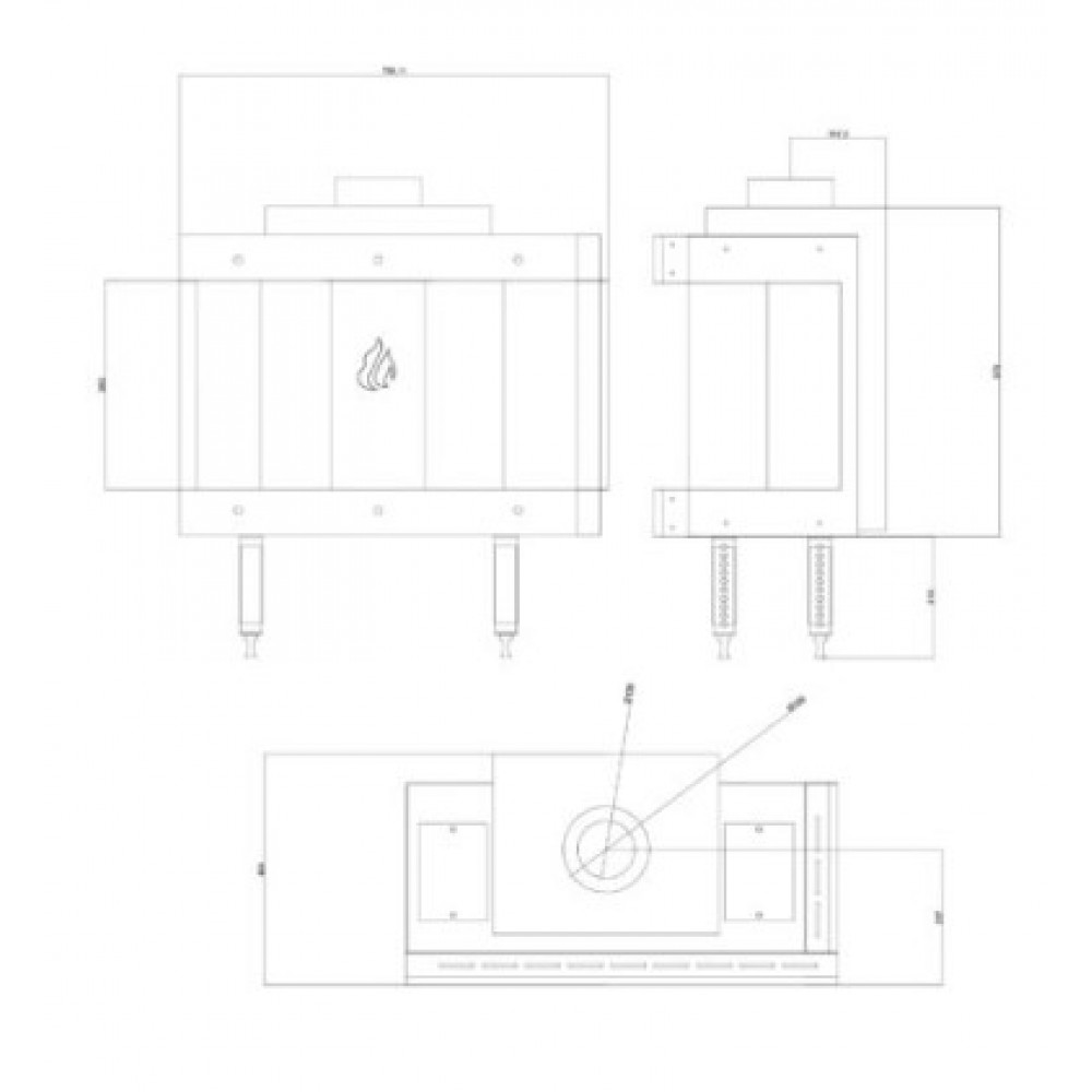 Kaasutakka Balkan Energy GAS CORNER 70, 7.8kW | Kaasutakat | Takat |