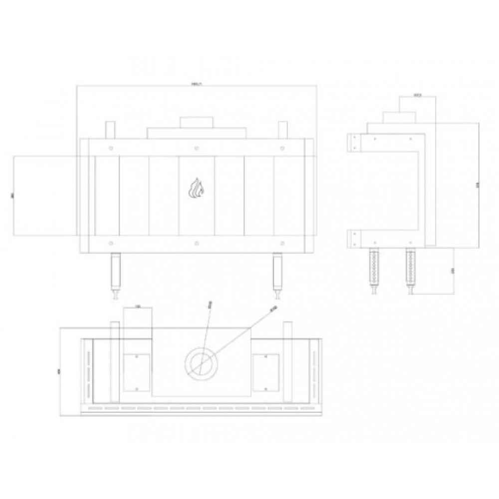 Kaasutakka Balkan Energy GAS PANORAMA 100, 10.2kW | Kaasutakat | Takat |