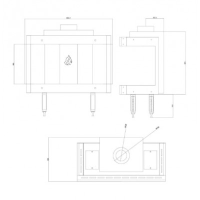 Kaasutakka Balkan Energy GAS PANORAMA 70, 7.8kW - Takat