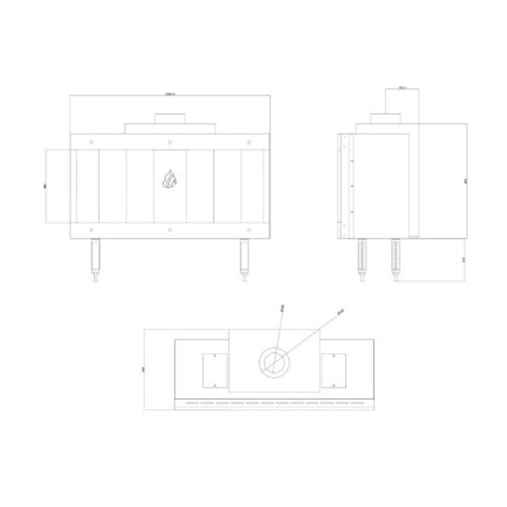 Kaasutakka Balkan Energy GAS STRAIGHT 100, 10.2kW | Kaasutakat | Takat |
