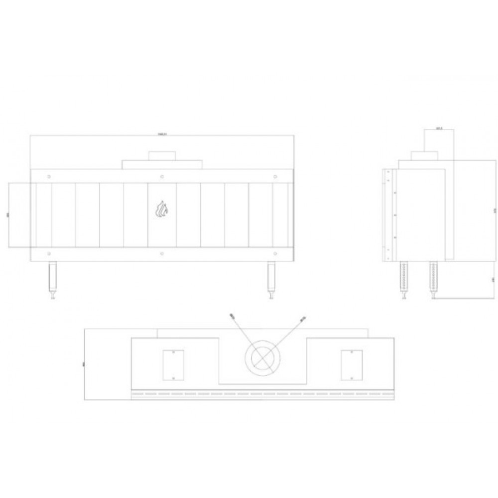 Kaasutakka Balkan Energy GAS STRAIGHT 150, 13kW | Kaasutakat | Takat |