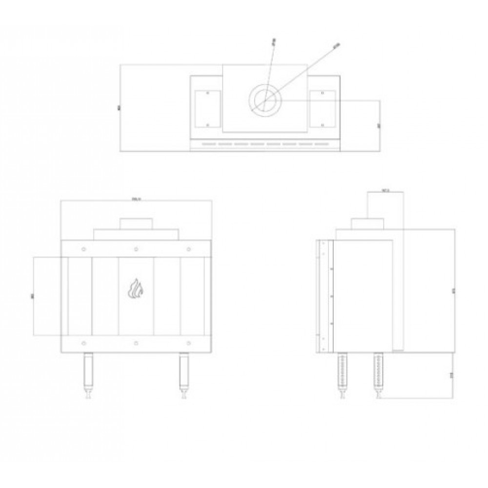 Kaasutakka Balkan Energy GAS STRAIGHT 70, 7.8kW | Kaasutakat | Takat |