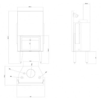 Vesikiertotakkasydän Balkan Energy ATS STRAIGHT HYDRO 700, 24.56kW - Vesikiertotakat