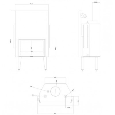 Vesikiertotakkasydän Balkan Energy ATS STRAIGHT HYDRO 800, 29.58kW - Vesikiertotakat