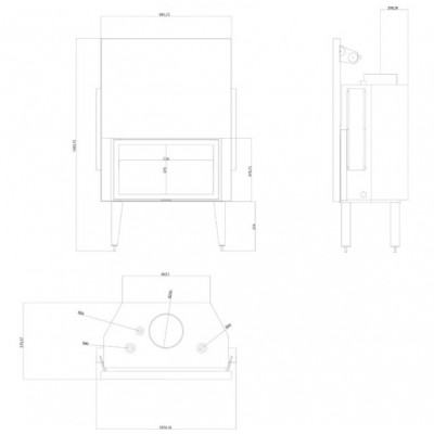 Vesikiertotakkasydän Balkan Energy ATS STRAIGHT HYDRO 900, 32.2kW - Vesikiertotakat