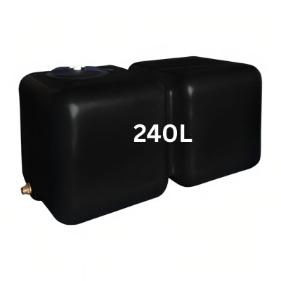 Juomavesisäiliö HydroMoby AQUA S12, vaaka 240 L (musta) - Juomavesisäiliöt