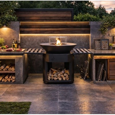 Тeräksinen hiiligrilli Balkan Energy ROUND 920 - Grilli