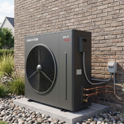Lämpöpumppu Split-tyyppi Sunsystem SPLIT PLUS 060 1PH ilma-vesi, 6.22kW - Lämpöpumput