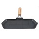 Valurautainen grillipannu taitettavalla puukahvalla, 35x21 cm |  |  |