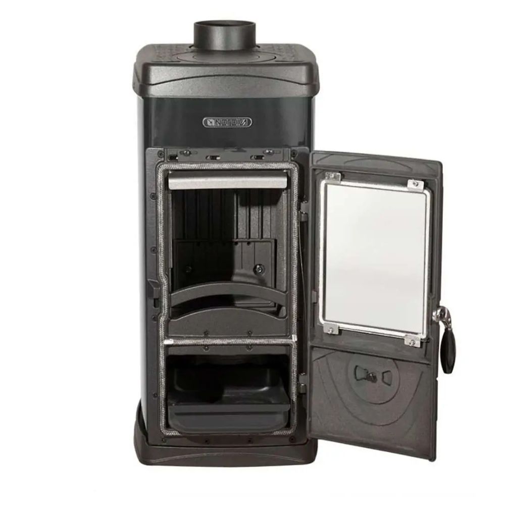 Italialainen valurautakamiinat La Nordica Super Junior, musta, 5.7kW | Valurautakamiinat | Kamiinat / Valmistakat |