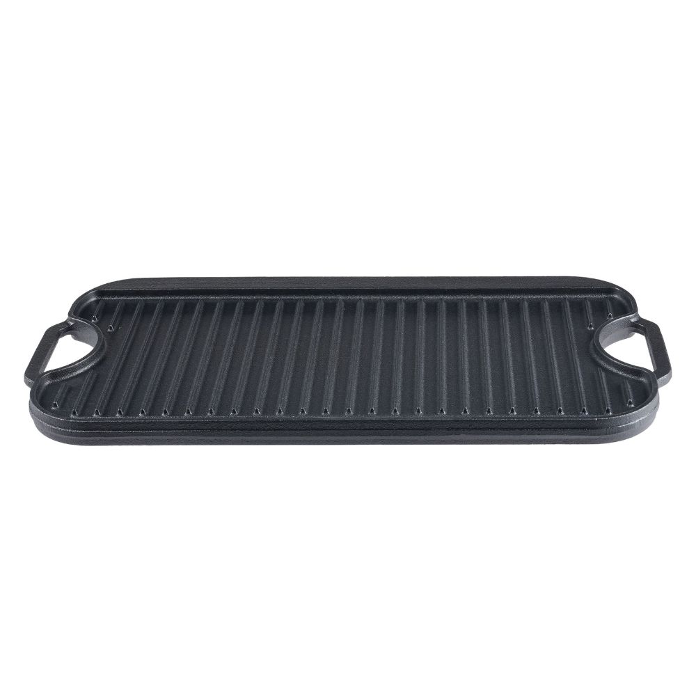 Kaksipuoleinen valurautalevy grilli, 51x26 cm |  |  |