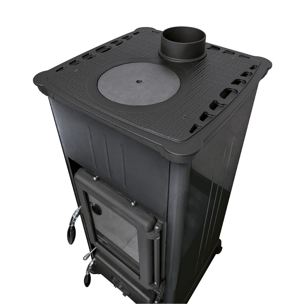 IItalialainen kamiina liedellä La Nordica Emiliana, musta, 6.5kW | Puuhellat |  |