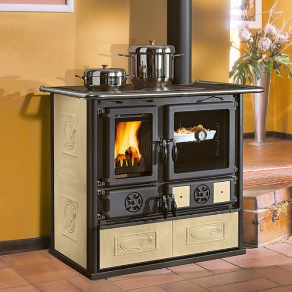 Italian puuhella La Nordica Rosa, luonnonvalkoinen, 8.8kW | Puuhellat |  |