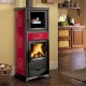 Italialainen Kamiina ja kanssa uunillinen La Nordica Rossella Plus Forno Evo, punainen, 9.4kW | Kamiinat / Valmistakat |  |