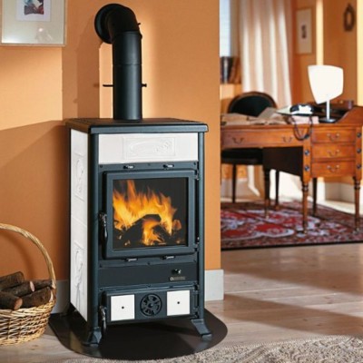 Italialainen kamiina La Nordica Rossella R1, valkoinen, 9kW - Italialaiset kamiinat ja takat