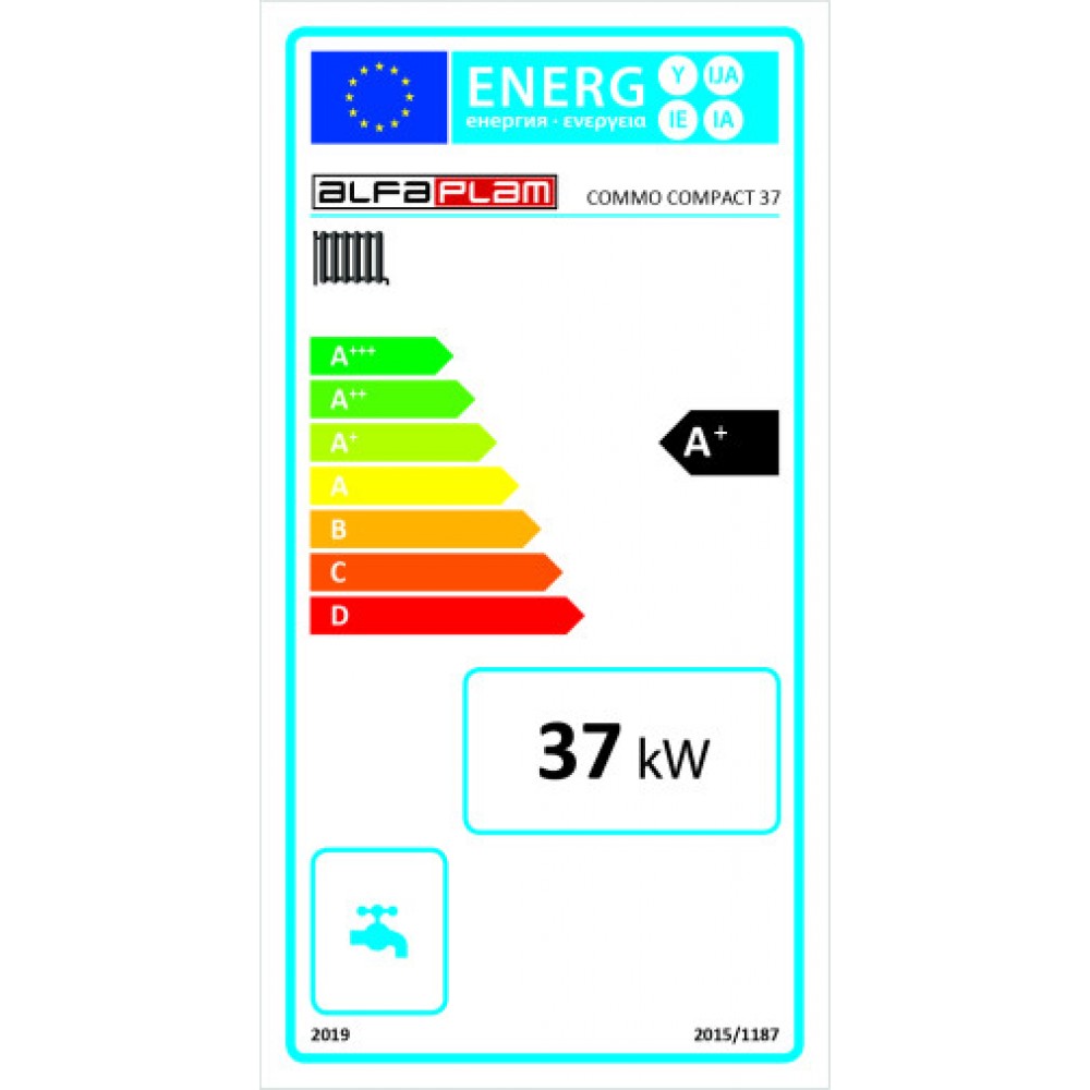 Pellettikattila Alfa Plam Commo Compact 37, 37 kW | Pellettikattilat | Pelleti |