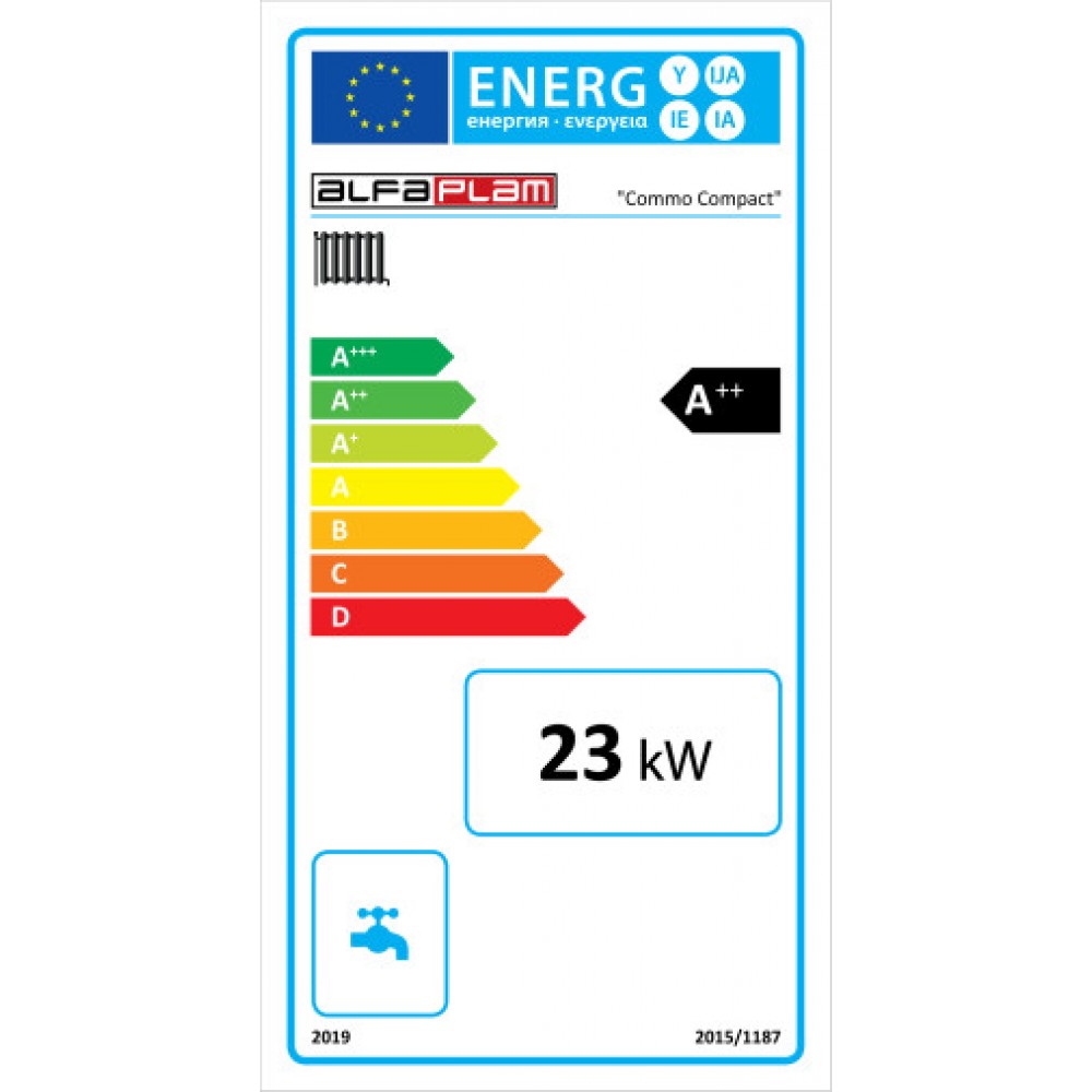 Pellettikattila Alfa Plam Commo Compact, 23 kW | Pellettikattilat | Pelleti |