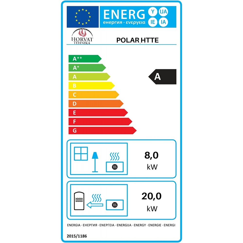 Vesikiertoinen puuhella Horvat Polar HTTE, 28 kW | Puuhellat | Puu |