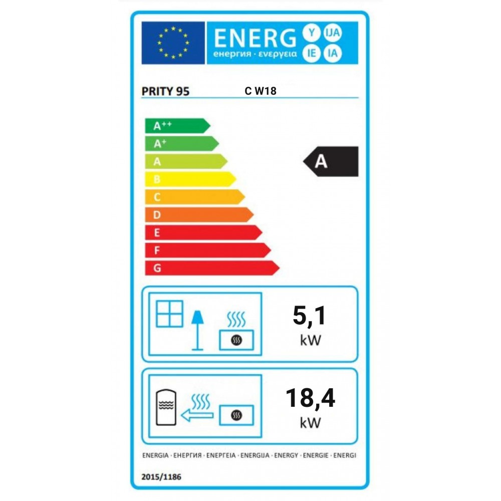 Takkasydän Prity C W18, 23.5 kw | Vesikiertotakat | Takat |