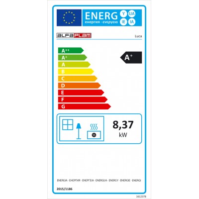 Pellettitakka Alfa Plam Luca, Punainen, 8 kW - Tuotevertailu