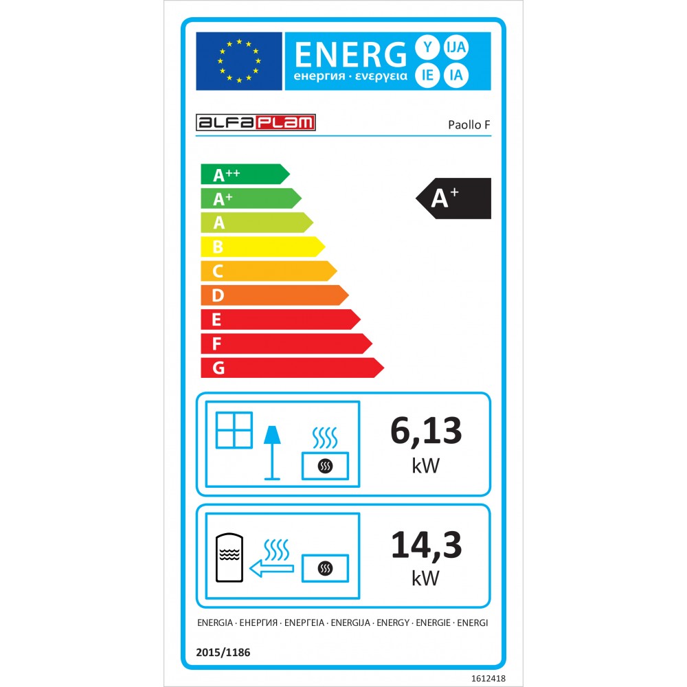 Vesikiertoinen puutakka ja kanssa uunillinen Alfa Plam Paollo F, 20 kW | Vesikiertoinen puutakat | Puutakat |
