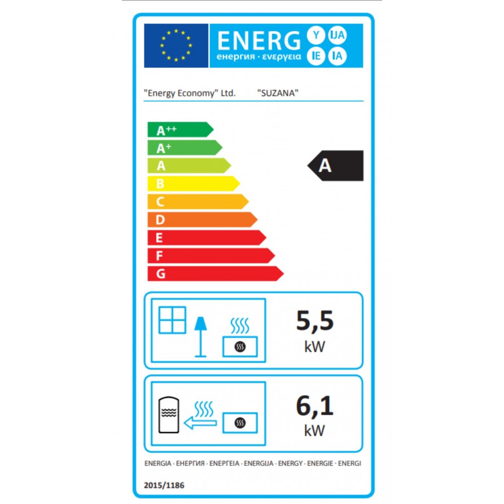 Vesikiertokamiina ja kanssa uunillinen Balkan Energy Suzana, 11.6kW - 17.5kW | Vesikiertokamiinat | Kamiinat / Valmistakat |