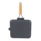 Valurautainen grillipannu taitettavalla puukahvalla, 24x24 cm |  |  |