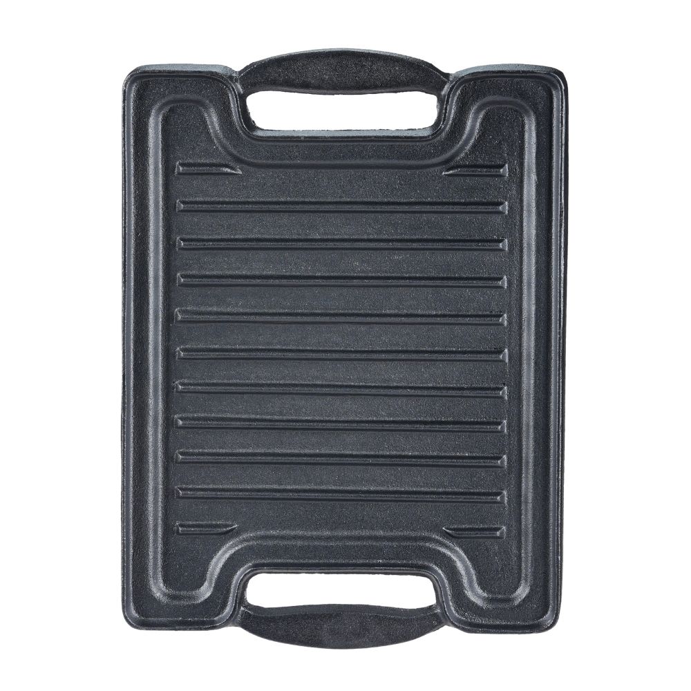 Kaksipuoleinen valurautalevy grilli, 36x25 cm |  |  |