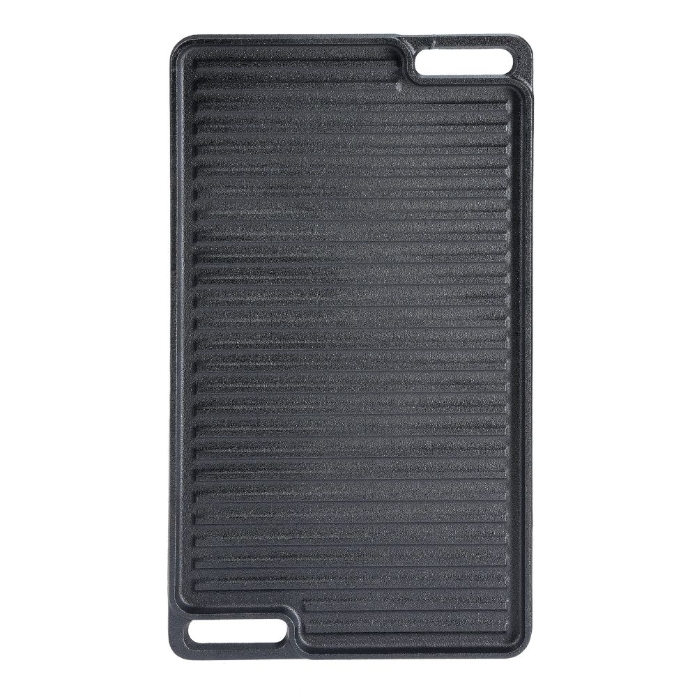 Kaksipuoleinen valurautalevy grilli, 46x26 cm |  |  |