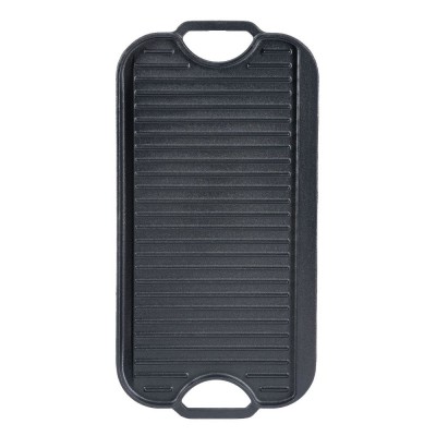 Kaksipuoleinen valurautalevy grilli, 51x26 cm - Valurautalevy