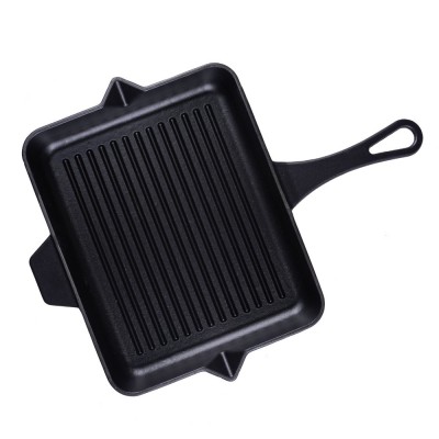 Emaloitu valurautainen grillipannu Hosse, Black Onyx, 26x32cm - Valurautainen grillipannu