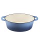 Emaloitu valurautakattila, Sininen, soikea, 33x27см |  |  |