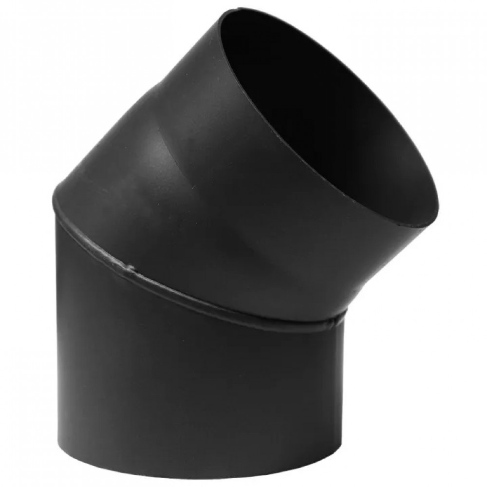 Savupiipun 45° PARKANEX, Teräs, Musta, Ø150, Paksuus 2mm | Savupiipun putket | Savupiiput |