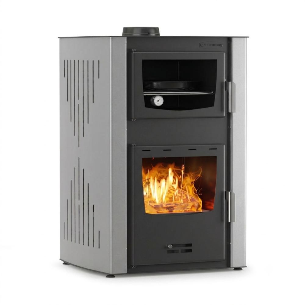 Vesikiertokamiina ja kanssa uunillinen Velmora Fire ATS HYDRO ΜΑSΙΝΑ 90-25 harmaa, 25kW | Vesikiertokamiinat | Kamiinat / Valmistakat |