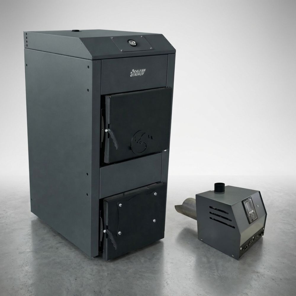 Kit puukattila ja pellettipoltin Balkan Energy, 50kW | Puukattilat |  |