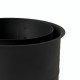 Kaksoissavupiippuruusuke MK NERO, teräs, musta, 115 mm, Ø130 | Savupiipun putket | Savupiiput |