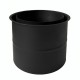 Kaksoissavupiippuruusuke MK NERO, teräs, musta, 115 mm, Ø130 | Savupiipun putket | Savupiiput |