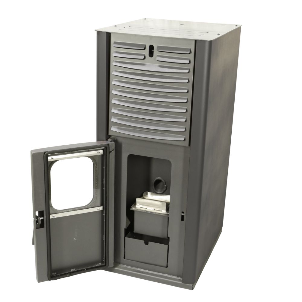 Vesikiertoinen pellettitakka Mytherm IOLI TSA 21 harmaa, tuulettimen kanssa, 23.5kW | Vesikiertoinen pellettitakat | Pellettitakat |