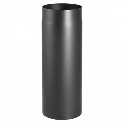 Musta teräksinen savupiippu PARKANEX, suora, pituus 0.5 m, Ø130, Paksuus 2mm - Savupiiput