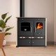 Puuhella Prometey Perfect Eco Lux vasemmalla savuhormilla, norsunluu, 7.5kW | Puuhellat |  |