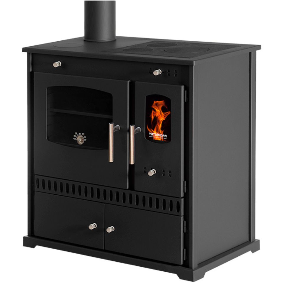Puuhella Prometey Perfect Eco vasemmalla savuhormilla, 7kW |  |  |