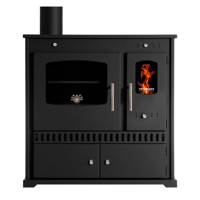 Puuhella Prometey Perfect Eco vasemmalla savuhormilla, 7kW - Puuhellat