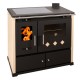 Puuhella Prometey Perfect Practik Lux keraaminen liesi, oikea savuhormi, norsunluu, 9.5kW | Puuhellat |  |