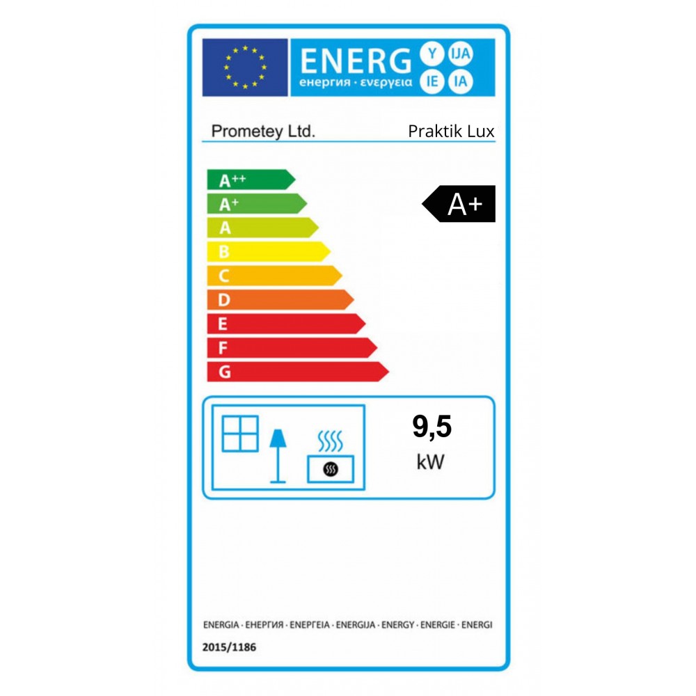 Puuhella Prometey Perfect Practik Lux keraaminen liesi, oikea savuhormi, norsunluu, 9.5kW | Puuhellat |  |