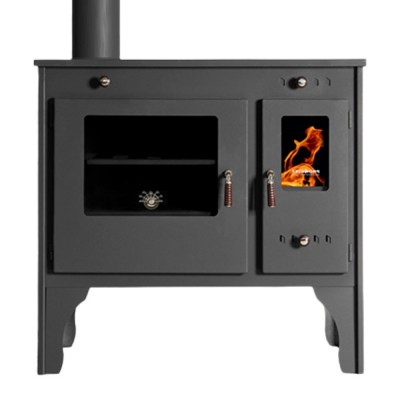 Puuhella Prometey Retro Eco vasemmalla savuhormilla, 7kW - Puuhellat