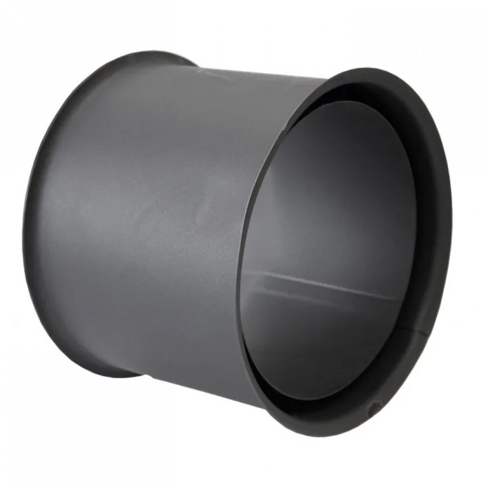 Kaksoissavupiippuruusuke PARKANEX, teräs, musta, 115 mm, Ø150, Paksuus 2mm | Savupiipun putket | Savupiiput |