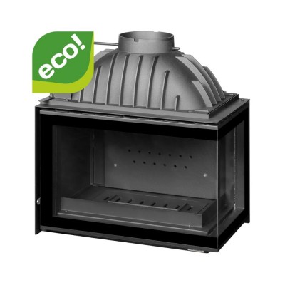 Takkasydän UNIFLAM 700 PLUS ECO savunventtiilillä ja ilmanotolla, oikea puoli, 9 kW - Takat