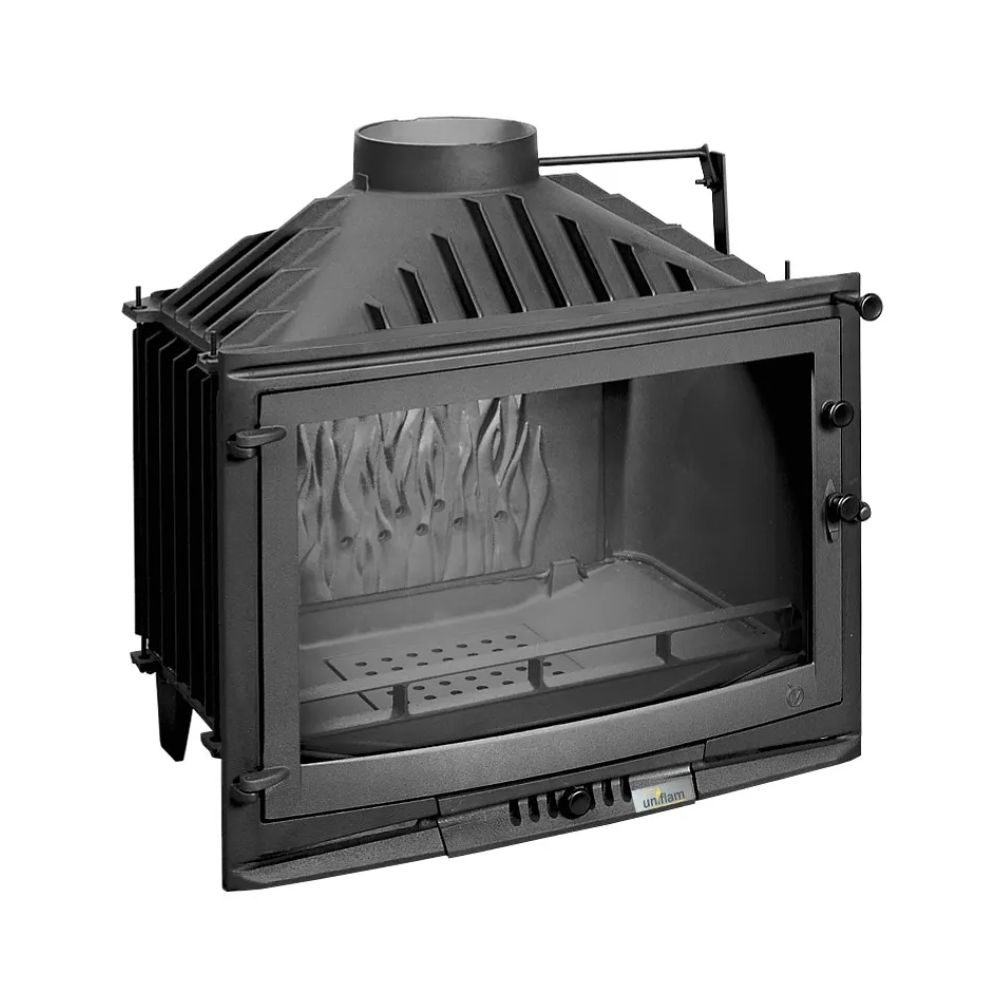Takkasydän UNIFLAM 700 SELENIC ECO savunventtiilillä ja ilmanotolla, 10 kW | Takkasydämet | Takat |